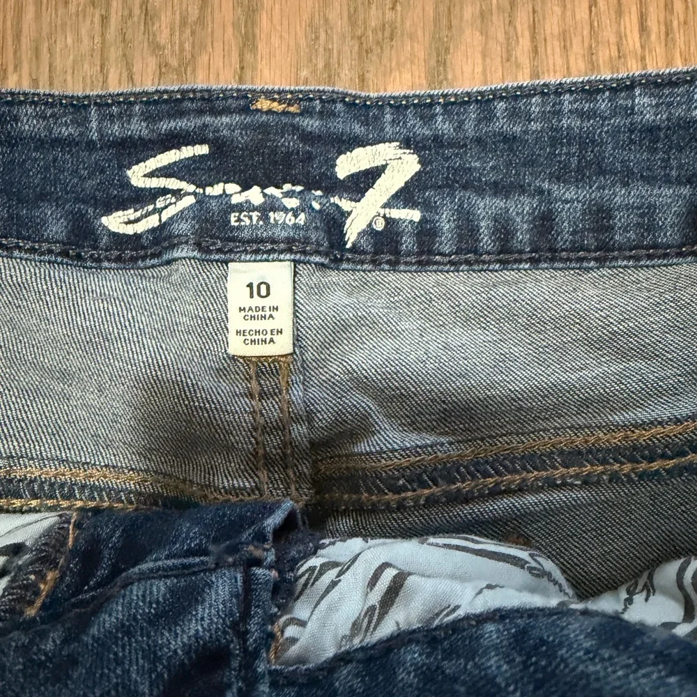 Seven7 Dark Blue Denim Shorts